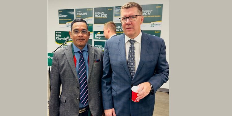 Exchanging a warm Greeting in different occasions with Premier of Saskatchewan The Honourable Scott Moe!